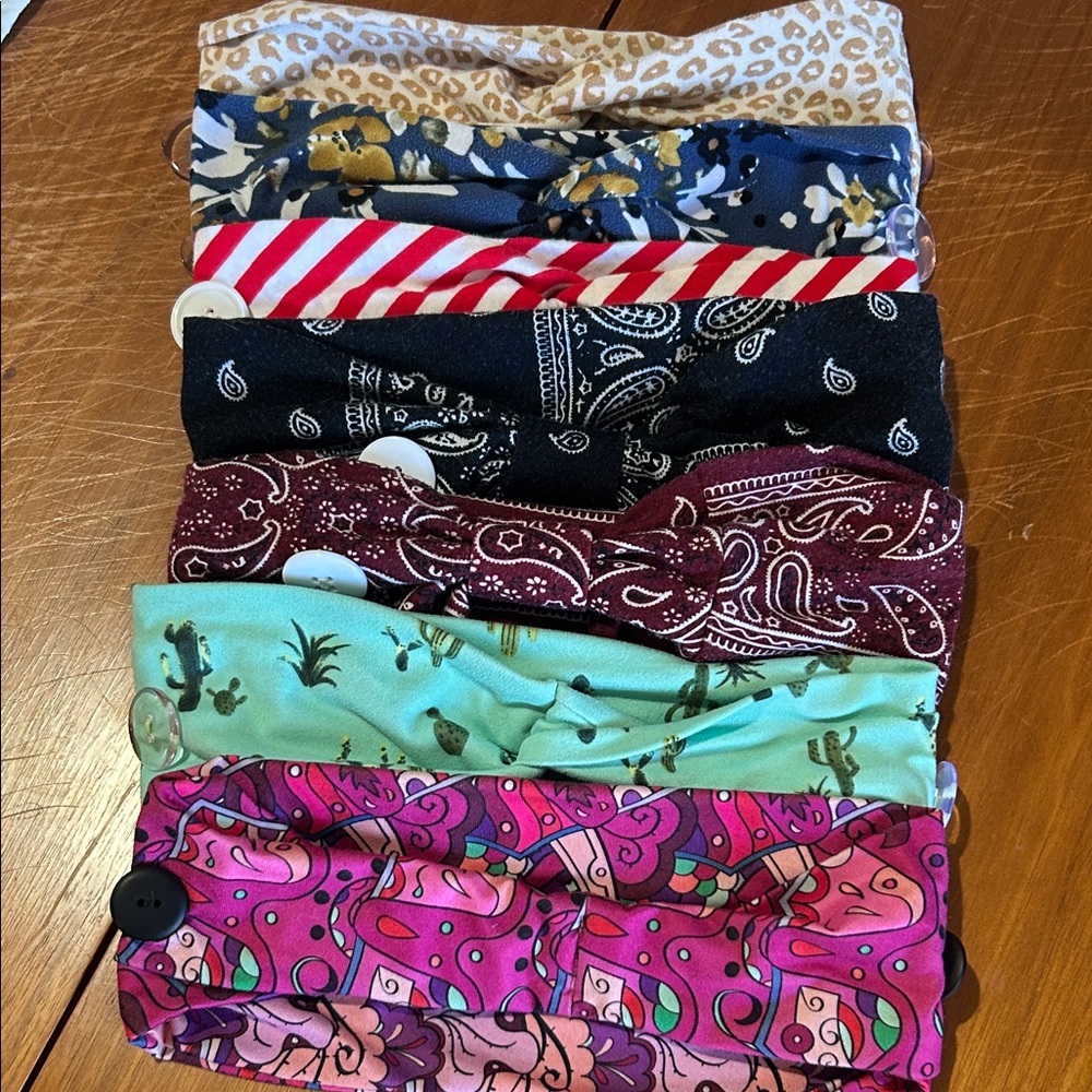 7 Nurses Headbands w/Buttons